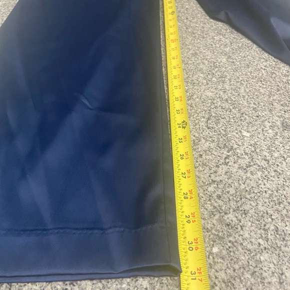 WAYF 2 Pc Blue Satin Crop Tie Top Wide Leg Pants W/pockets Parties Celebrating M - Picture 17 of 17